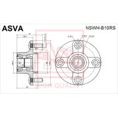Ступица 12 <b>ASVA NSWHB10RS</b>