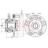 Ступица передняя 12 <b>ASVA NSWHJ10F</b>