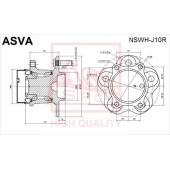 Ступица 12 <b>ASVA NSWHJ10R</b>
