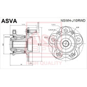 Ступица [12] <b>ASVA NSWHJ10RWD</b>