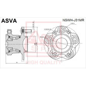 Ступица 12 <b>ASVA NSWHJ31MR</b>