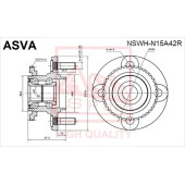 Ступица [12] <b>ASVA NSWHN15A42R</b>