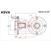 Ступица [12] <b>ASVA NSWHN16F</b>