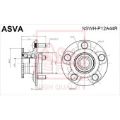 Ступица [12] <b>ASVA NSWHP12A44R</b>