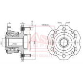 Ступица задняя 12 <b>ASVA NSWHR51R</b>