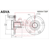 Ступица [12] <b>ASVA NSWHT30F</b>