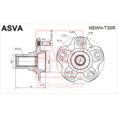 Ступица 12 <b>ASVA NSWHT30R</b>