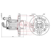 Ступица задняя 4 отверстия [12] <b>ASVA OPWHAH4R</b>