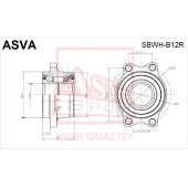 Ступица [12] <b>ASVA SBWHB12R</b>