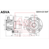 Ступица [12] <b>ASVA SBWHB13MF</b>