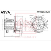 Ступица [12] <b>ASVA SBWHB13MR</b>