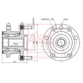Ступица задняя 12 <b>ASVA SBWHB9MR</b>