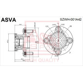Ступица 12 <b>ASVA SZWH001A42</b>