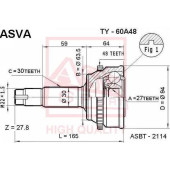 Шрус наружный 27x63.5x30 <b>ASVA TY60A48</b>