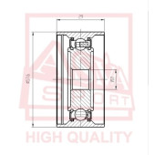 Ролик натяжной <b>ASVA TYBP017</b>