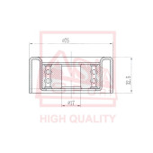 Ролик натяжной <b>ASVA TYBP028</b>