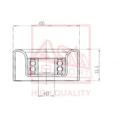 Ролик натяжной <b>ASVA TYBP043</b>