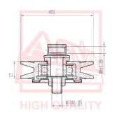 Ролик <b>ASVA TYBP049</b>