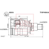 Шрус внутренний правый 23x32x23 [12] <b>ASVA TYIPRAV4</b>