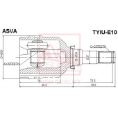 Шрус внутренний 29х34х23 [12] <b>ASVA TYIUE10</b>