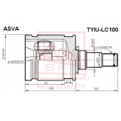 Шрус внутренний 30x47x30 <b>ASVA TYIULC100</b>