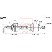 Привод левый 23x610x26 12 <b>ASVA TYR4D</b>