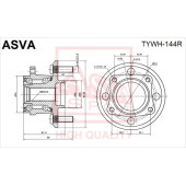 Ступица [12] <b>ASVA TYWH144R</b>