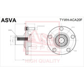 Ступица [12] <b>ASVA TYWHACA20F</b>