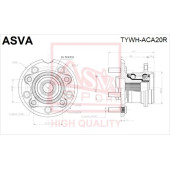 Ступица 12 <b>ASVA TYWHACA20R</b>