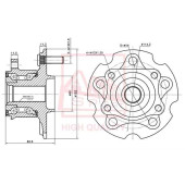 Ступица задняя с магнитным кольцом абс <b>ASVA TYWHACA30MR</b>