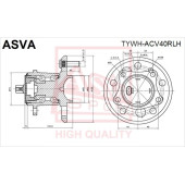 Ступица [12] <b>ASVA TYWHACV40RLH</b>