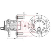 Ступица задняя 12 <b>ASVA TYWHKSP90R</b>