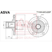 Ступица 12 <b>ASVA TYWHMCU20F</b>