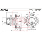 Ступица [12] <b>ASVA TYWHNCP13R</b>