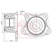 Ступица задняя <b>ASVA TYWHST190R</b>