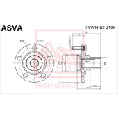 Ступица 12 <b>ASVA TYWHST210F</b>