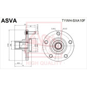 Ступица 12 <b>ASVA TYWHSXA10F</b>