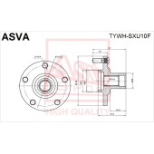 Ступица [12] <b>ASVA TYWHSXU10F</b>