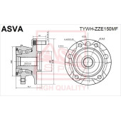 Ступица <b>ASVA TYWHZZE150MF</b>