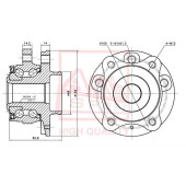 Ступица передняя (1021602226101200260094, китай) 12 <b>ASVA VOWHXC9F</b>