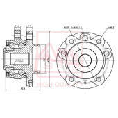Ступица колеса переднего <b>ASVA VOWHXC9F2</b>