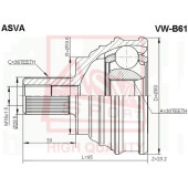 Шрус наружный 30x59,6x36_ 12' <b>ASVA VWB61</b>
