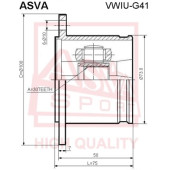 Шрус внутренний 30x108 [12] <b>ASVA VWIUG41</b>