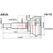 Шрус наружный 27x64x30 12 <b>ASVA VWTG</b>