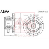 Ступица 12 <b>ASVA VWWH002</b>