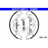 Комплект колодок стояночной тормозной системы ATE 654007 / 03.0137-4007.2