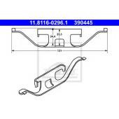Пружина тормозного суппорта ATE 390445 / 11.8116-0296.1