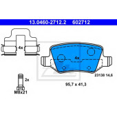 Колодки тормозные дисковые для MERCEDES A(W169), B(W245) <b>ATE 13.0460-2712.2 / 602712</b>