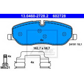 Колодки тормозные дисковые для LAND ROVER DISCOVERY(LA,LA#,TAA), RANGE ROVER(LM,LS) <b>ATE 13.0460-2728.2 / 602728</b>