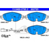 Колодки тормозные дисковые для AUDI A3, TT / SKODA OCTAVIA, SUPERB / VW GOLF SPORTSVAN, GOLF, PASSAT, TIGUAN, TOURAN <b>ATE 13.0460-2785.2 / 602785</b>